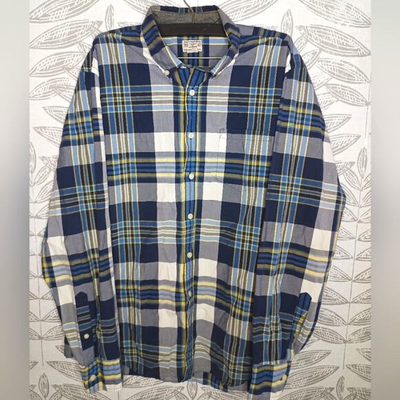 J. Crew Quality Woven Shirt Button Down Plaid Business Casual - Picture 1 of 8